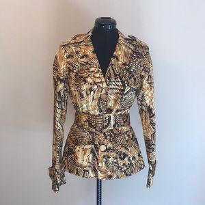 Cache Animal print blazer